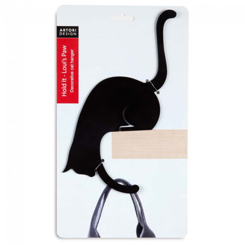 מתלה חתול למדף - שחור-30072