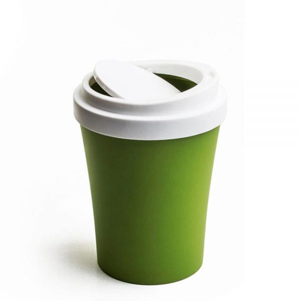 QUALY מיני פח בעיצוב כוס קפה - ירוק-0