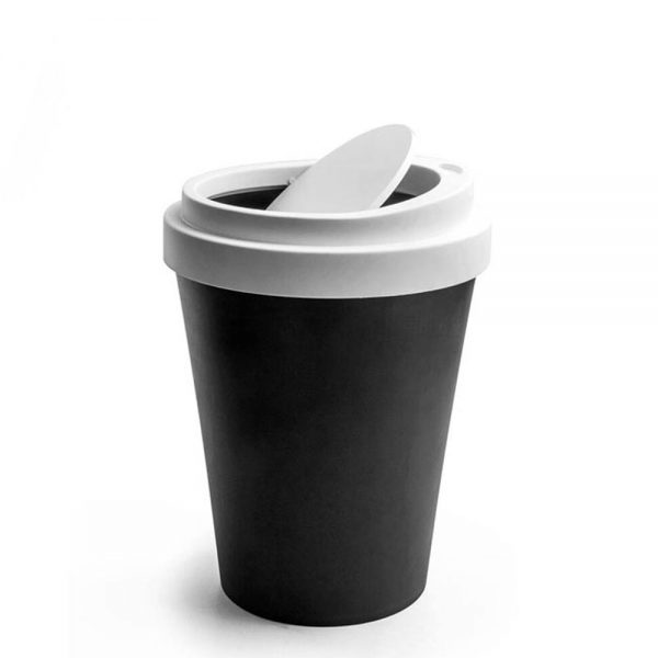 QUALY מיני פח בעיצוב כוס קפה - ירוק-37132