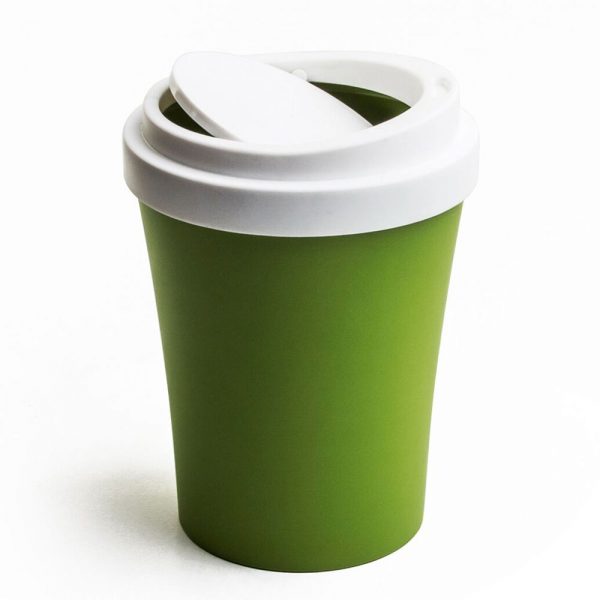QUALY פח בעיצוב כוס קפה - ירוק-0