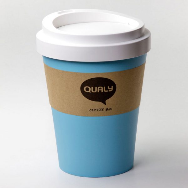 QUALY פח בעיצוב כוס קפה - ירוק-37046
