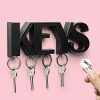 מתלה מפתחות מגנטי מעוצב לקיר - שחור KEYS - QUALY-0