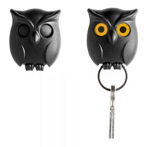 QUALY מתלה מפתחות - ינשוף שחור -0