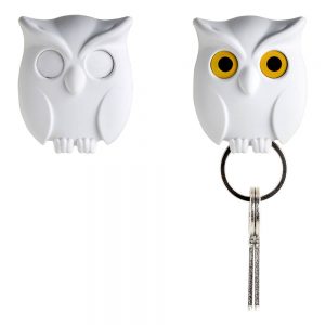 QUALY מתלה מפתחות - ינשוף לבן -0