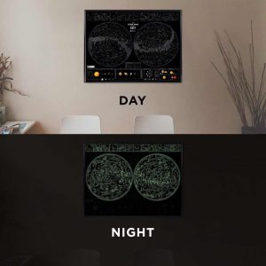 מפת שמיים זוהרת בחושך STAR MAP-0