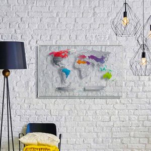 מפת עולם מתגרדת - שקוף AIR Travel Map-0