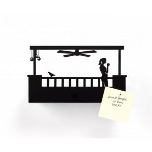 בלקוני - מדף מפתחות אישה מרפסת מלבנית-0