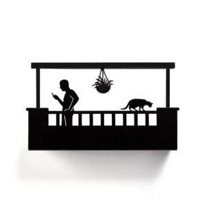 בלקוני - מדף גבר מרפסת מלבנית-0