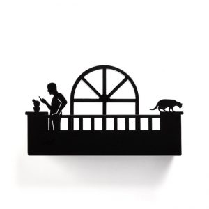 בלקוני - מדף גבר מרפסת עגולה-0