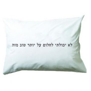 ציפית לכרית - "לא יכולתי לחלום על יותר טוב מזה"-0