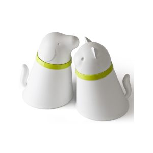 כלי לאחסון אוכל לחתול לבן - QUALY-0