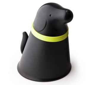 כלי לאחסון אוכל לכלב שחור - QUALY-0