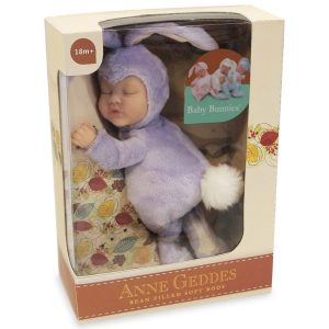 בובת בייבי ארנבון סגול - Anne Geddes-0