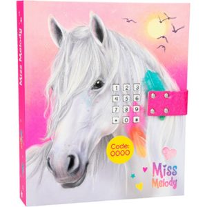 Miss Melody Pink - יומן מנגן עם קוד סודי סוס -0