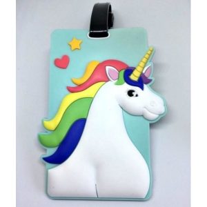 תג שם למזוודה - חד קרן-0