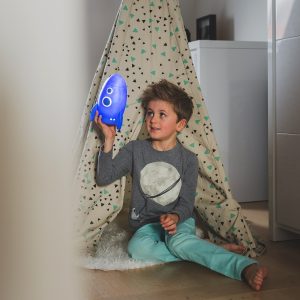 מנורת טיל LED כחול-0