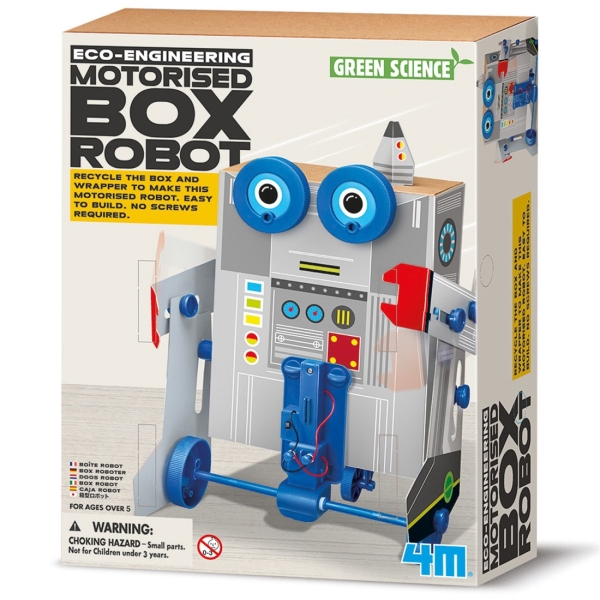 מעבדת הילדים -ערכת מדע ירוקה - רובוט קופסא-0
