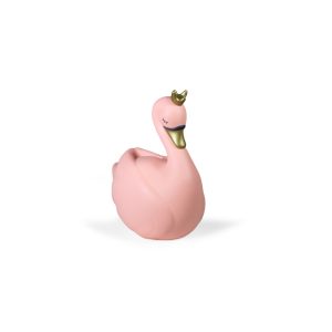 מנורת לילה קטנה ברבור מלכותי ורוד