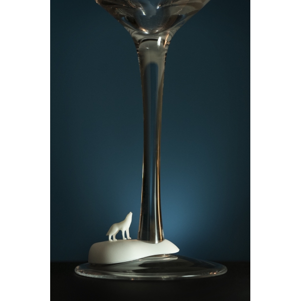סמני כוסות יין חיות קוטב- QUALY-42780