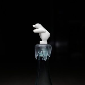 פקק לבקבוק יין דוב קוטב - QUALY-0