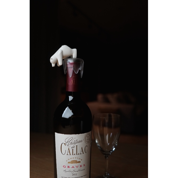 פקק לבקבוק יין דוב קוטב - QUALY-42705