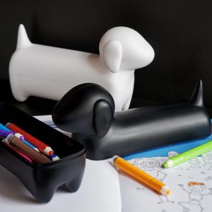 כלי אחסון כלב נקניק שחור - QUALY-0