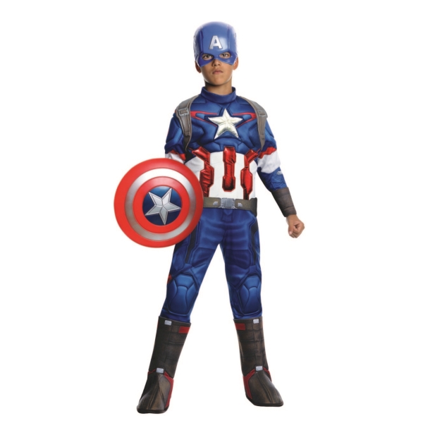 תחפושת קפטן אמריקה שרירי דלוקס הנוקמים של חברת רוביס-0