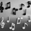 QUALY סט מגנטים תווים מוסיקליים שחור-47738