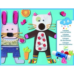 יצירה קולאז' - חיות DJECO