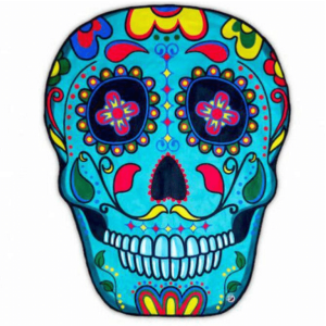 מגבת חוף גולגולת צבעונית-0