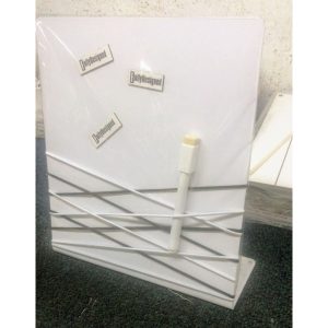 סטנד שולחני מגנטי ומחיק אלסטיקו לבן -0