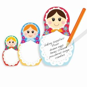 סט פתקיות ממו בבושקה-0