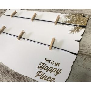 לוח לתליית תמונות - THIS IS MY HAPPY PLACE-0