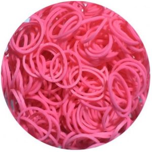 מארז 600 גומיות+24 סוגרים לריינבו לום - Rainbow Loom - ורוד-0