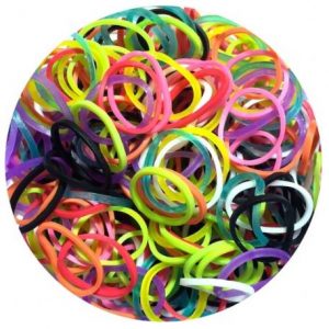 מארז 600 גומיות+24 סוגרים לריינבו לום - Rainbow Loom - צבעוני-0