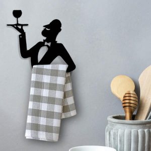 מתלה למגבת מטבח - מלצר יין-0