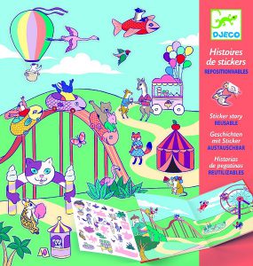 יצירה מדבקות רב פעמי - לונה פארק - DJECO