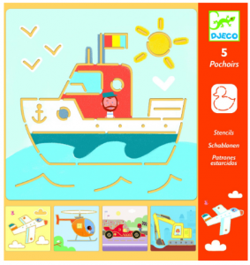 יצירה שבלונות - תחבורה DJECO-0