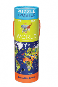 פאזל גליל 200 - העולם -Crocodile Creek-0