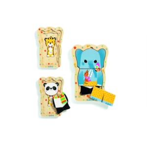 פאזל תלת שכבתי DJECO - לאקי וחברים-0