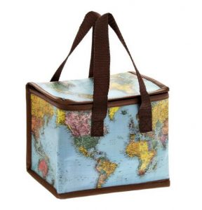 תיק אוכל תרמי מפות וינטג'-0