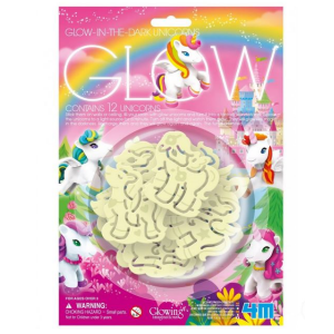 מדבקות קיר זוהרות בחושך - חד קרן-0