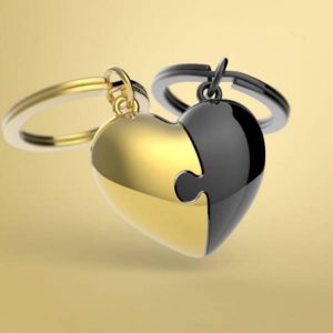 מחזיק מפתחות פאזל לב-0