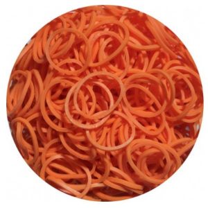 מארז 600 גומיות+24 סוגרים לריינבו לום - Rainbow Loom - כתום -0