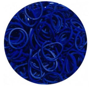 מארז 600 גומיות+24 סוגרים לריינבו לום - Rainbow Loom - כחול ים ככה -0