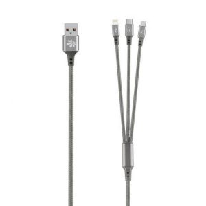 כבל טעינה וסנכרון MIRACASE 3in1-0