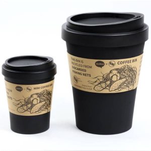 QUALY פח גדול בעיצוב כוס קפה - The Black-0