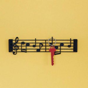 מתלה מפתחות תווים מוסיקליים -0