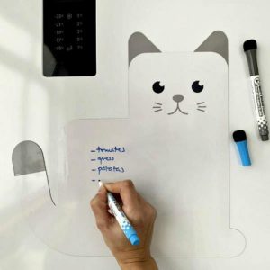Meow - לוח מחיק מגנטי חתול -0