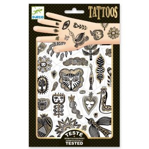 קעקועים שיק מוזהב מטאלי - DJECO -0